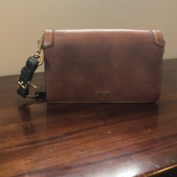 Prada Handbags - Prada saddle brown bag